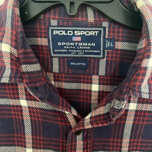 Ralph Lauren Polo Sport Red and Navy Plaid Shirt